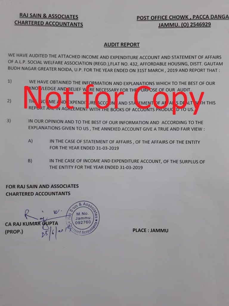 Audit Report 2019